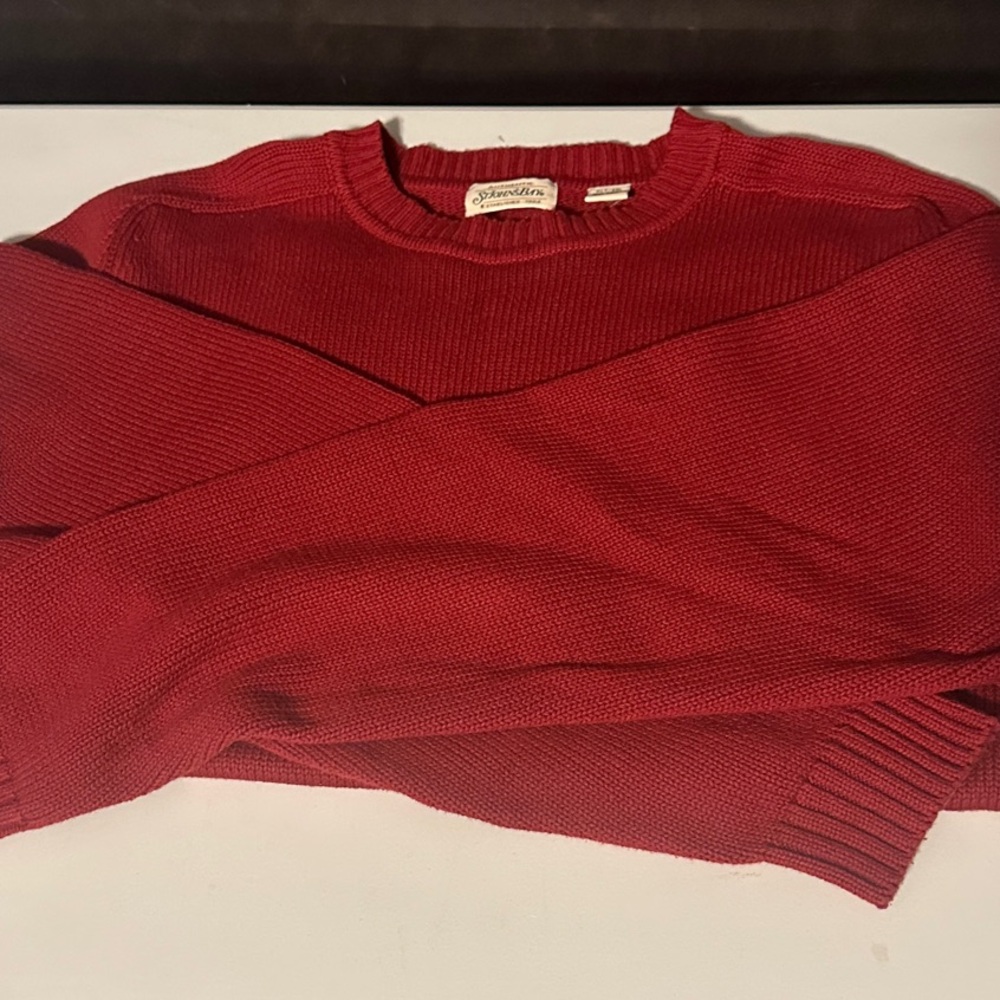St. John's Bay Classic burgundy Knit Sweater